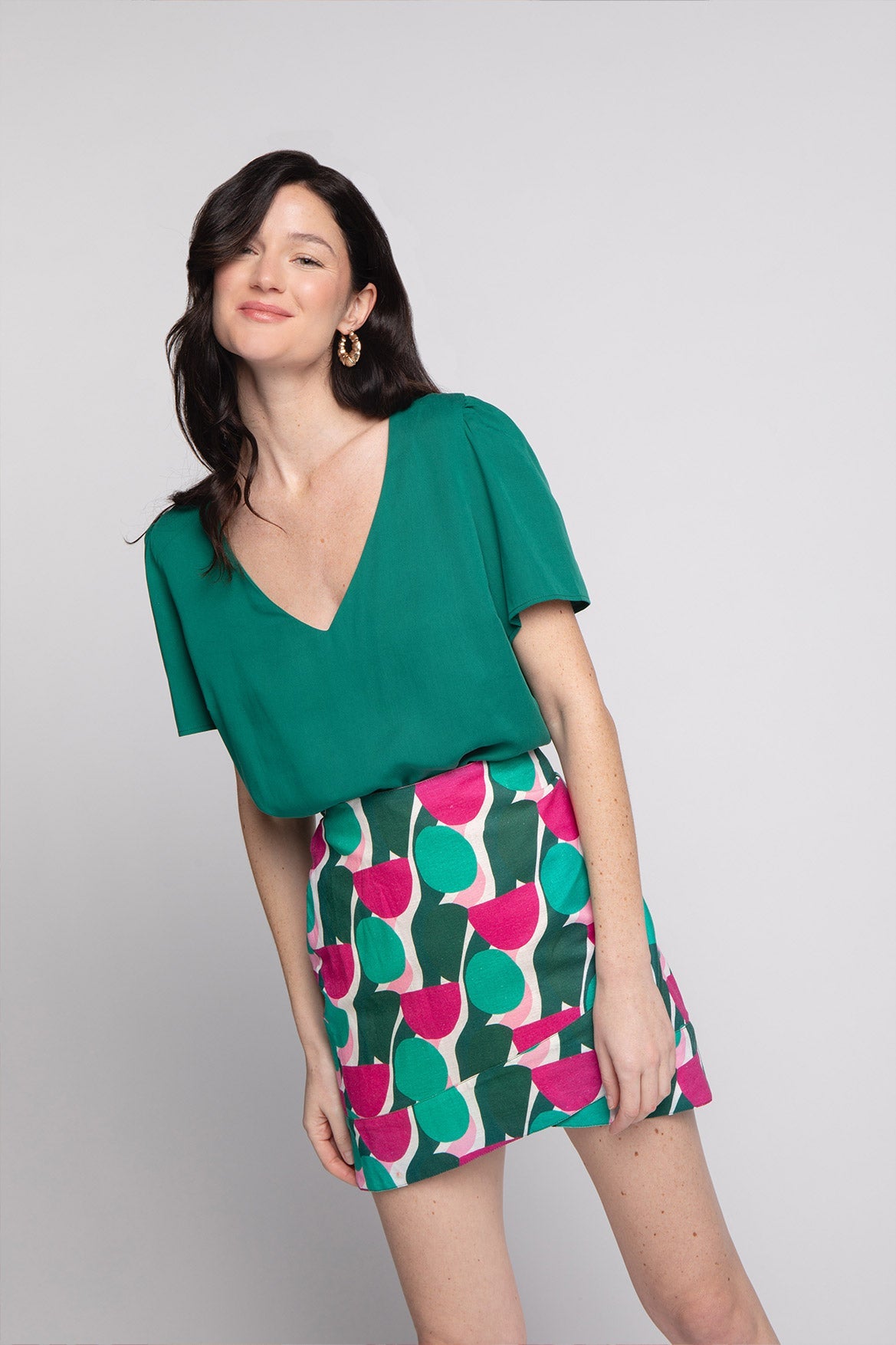 Margaux Italia Green Skirt