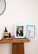 Nevera Mini Box - Mini Nevera Con Función Frío/Calor 4 L - Azul Pastel