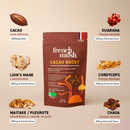 French Mush compléments alimentaires à base d'extraits de champignons médicinaux biologiques fabriqués en France Boisson Boost Bio · Cacao - boisson -