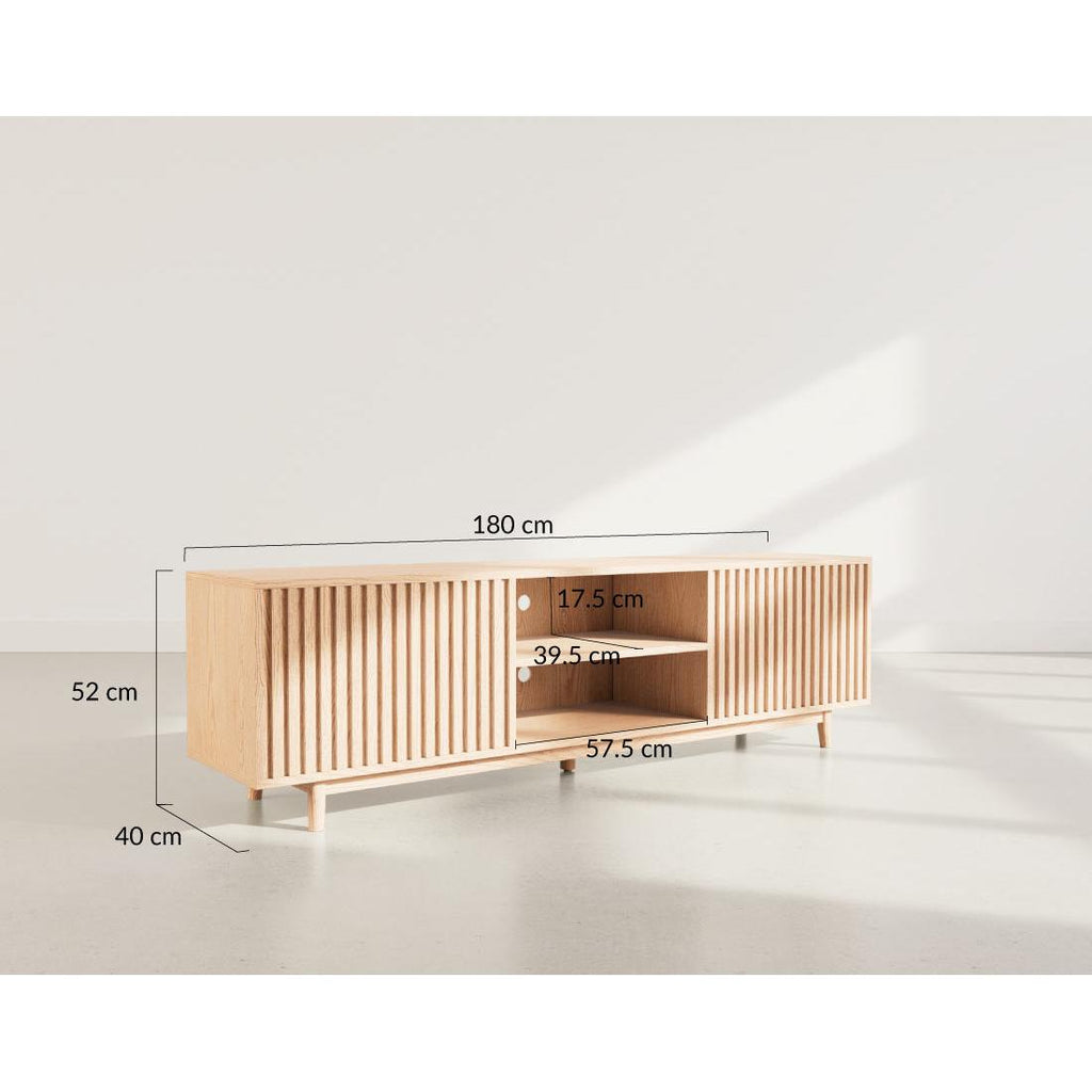 Freya - Mueble de TV - 180 cm - Marrón