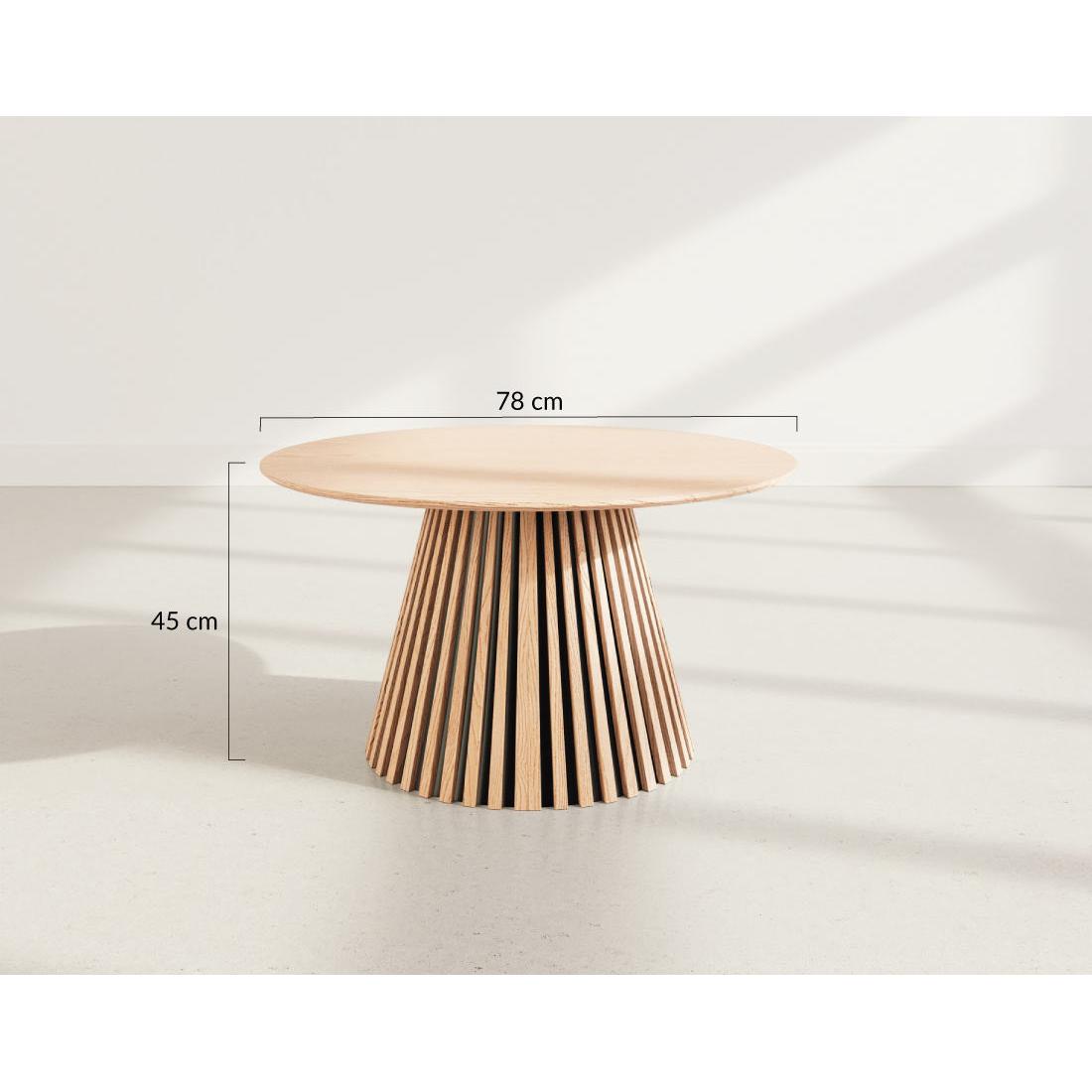 Freya - Mesa de centro - 78 cm - Madera