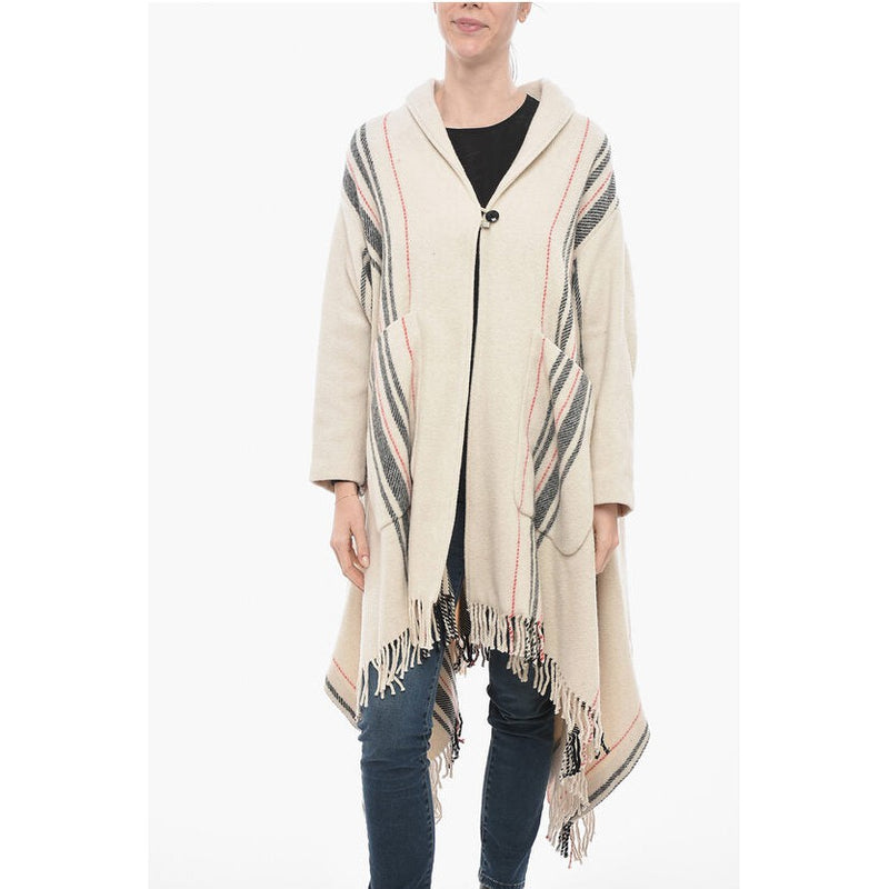 Fringed Blanket Coat