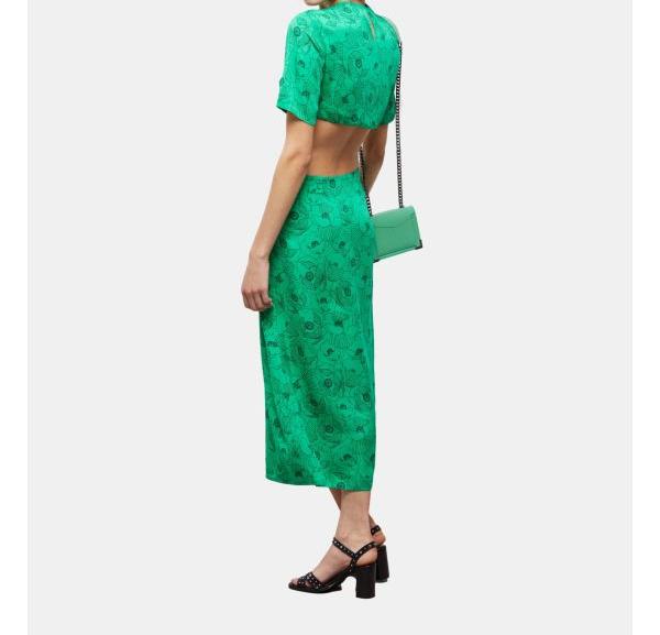 The Kooples - Vestido largo - Verde - Mujer