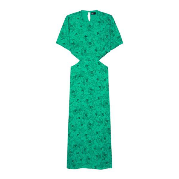The Kooples - Robe Longue - Vert - Femme