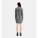 Vestido camisero de lana - Gris - Mujer