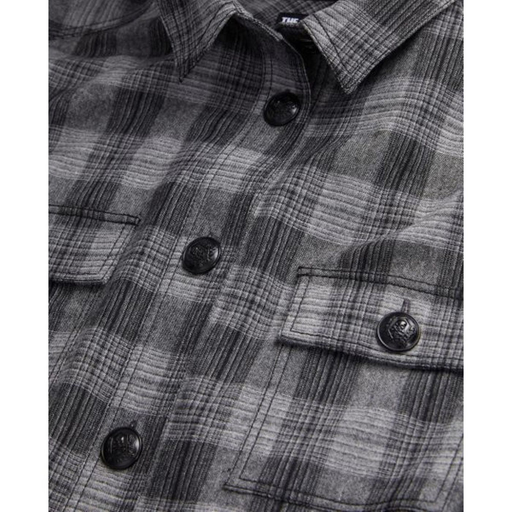 Wool Shirt Dress - Gray - Women