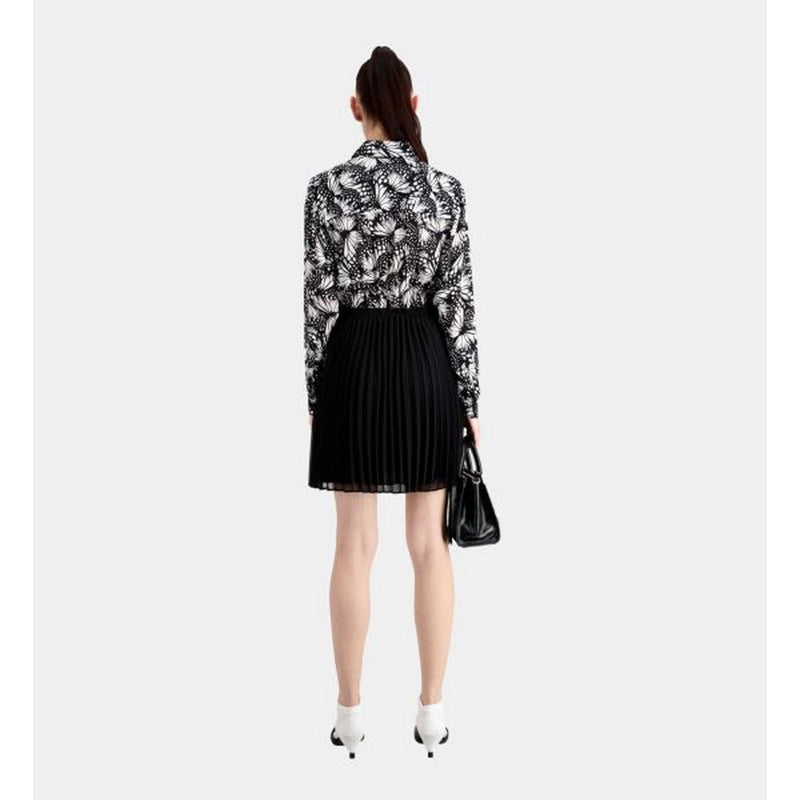 Robe Trompe-L’Œil – Noir - Femme