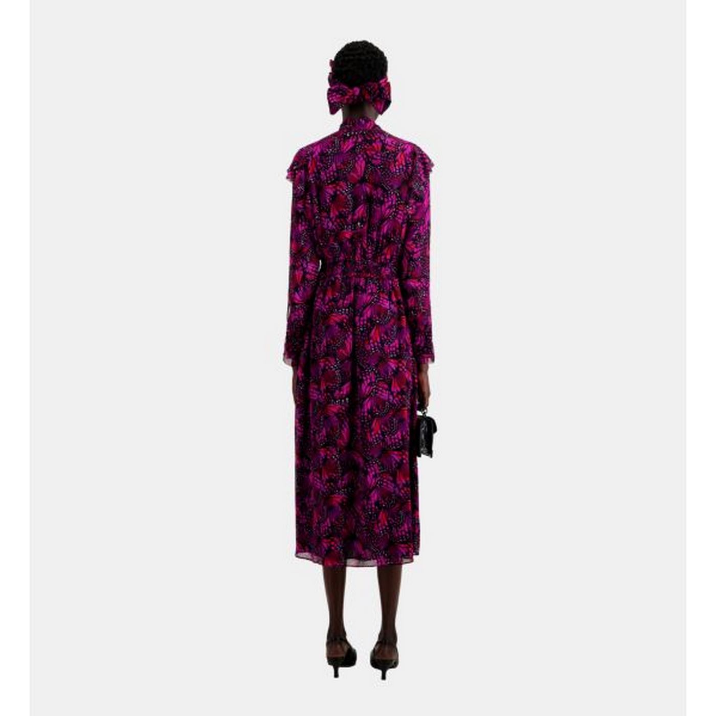 Vestido midi - Rosa - Mujer