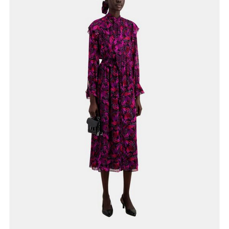 Vestido midi - Rosa - Mujer