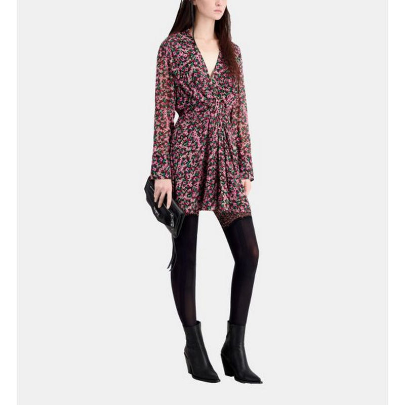 Vestido skater - Negro - Mujer
