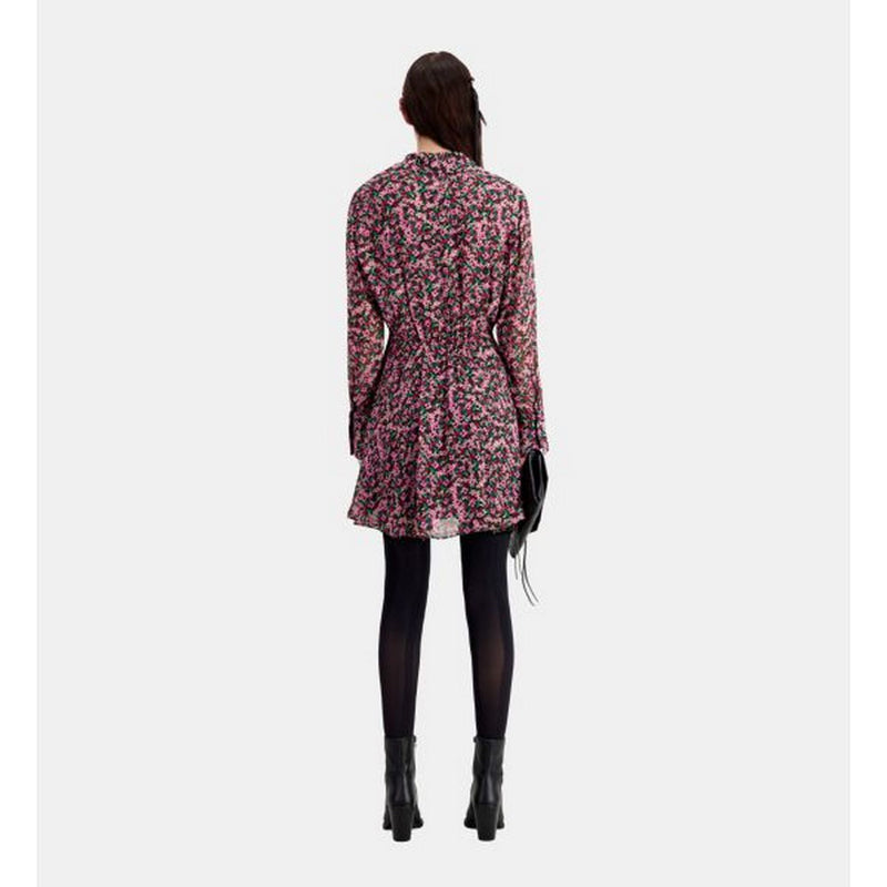 Vestido skater - Negro - Mujer