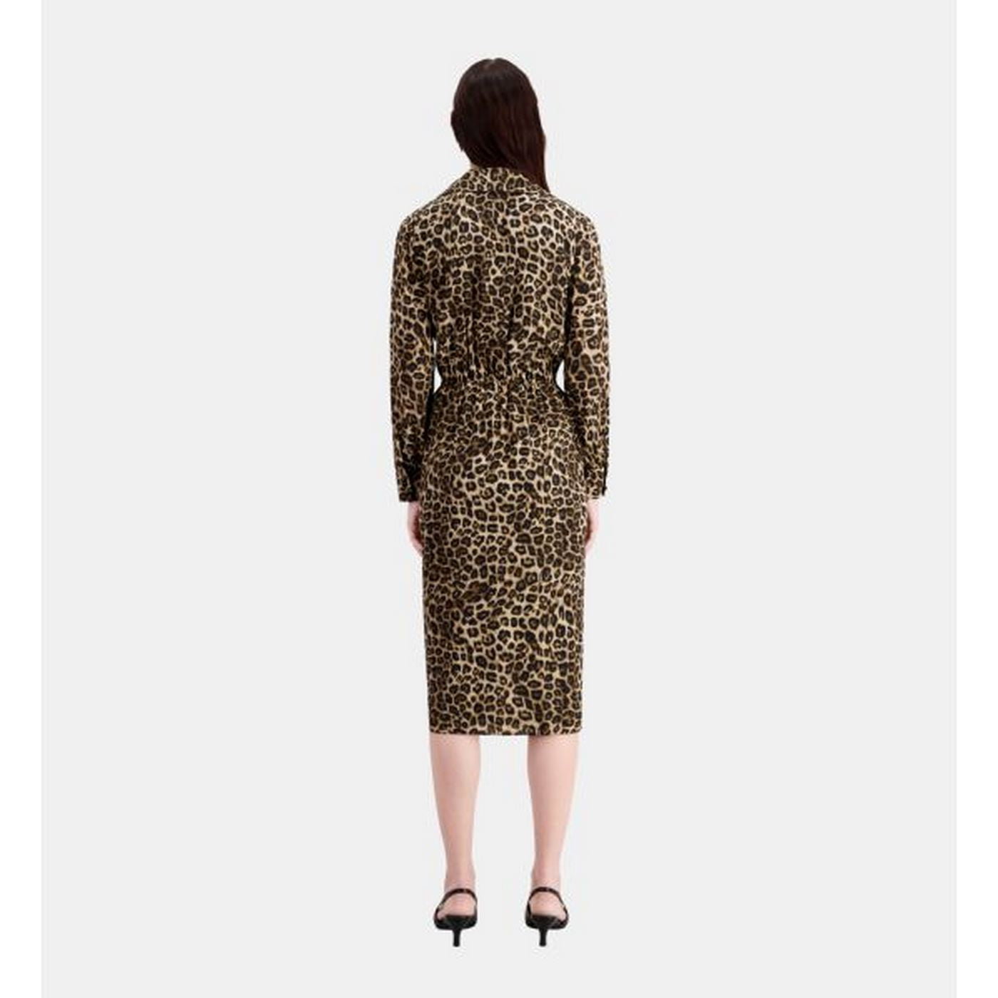 The Kooples - Robe Fourreau En Soie - Beige - Femme