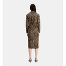 Robe Fourreau En Soie - Beige - Femme