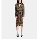 Robe Fourreau En Soie - Beige - Femme