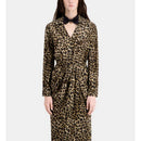 Robe Fourreau En Soie - Beige - Femme