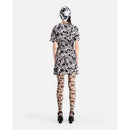 Vestido cruzado - Negro - Mujer