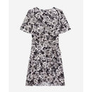 Vestido cruzado - Negro - Mujer