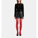 Shorts de cuero estilo motero - Mujer