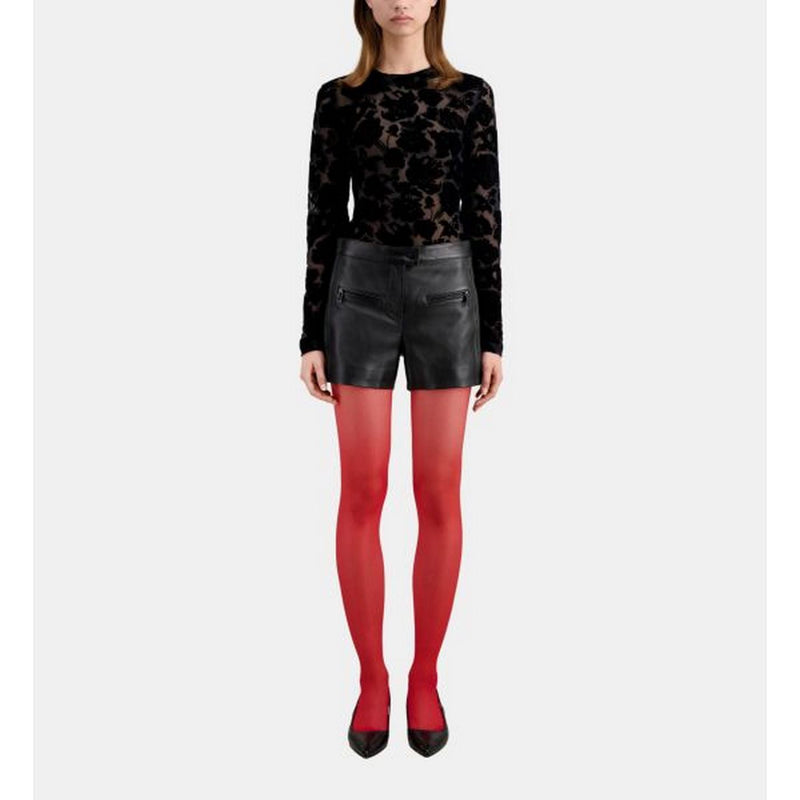 Shorts de cuero estilo motero - Mujer