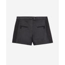 Shorts de cuero estilo motero - Mujer