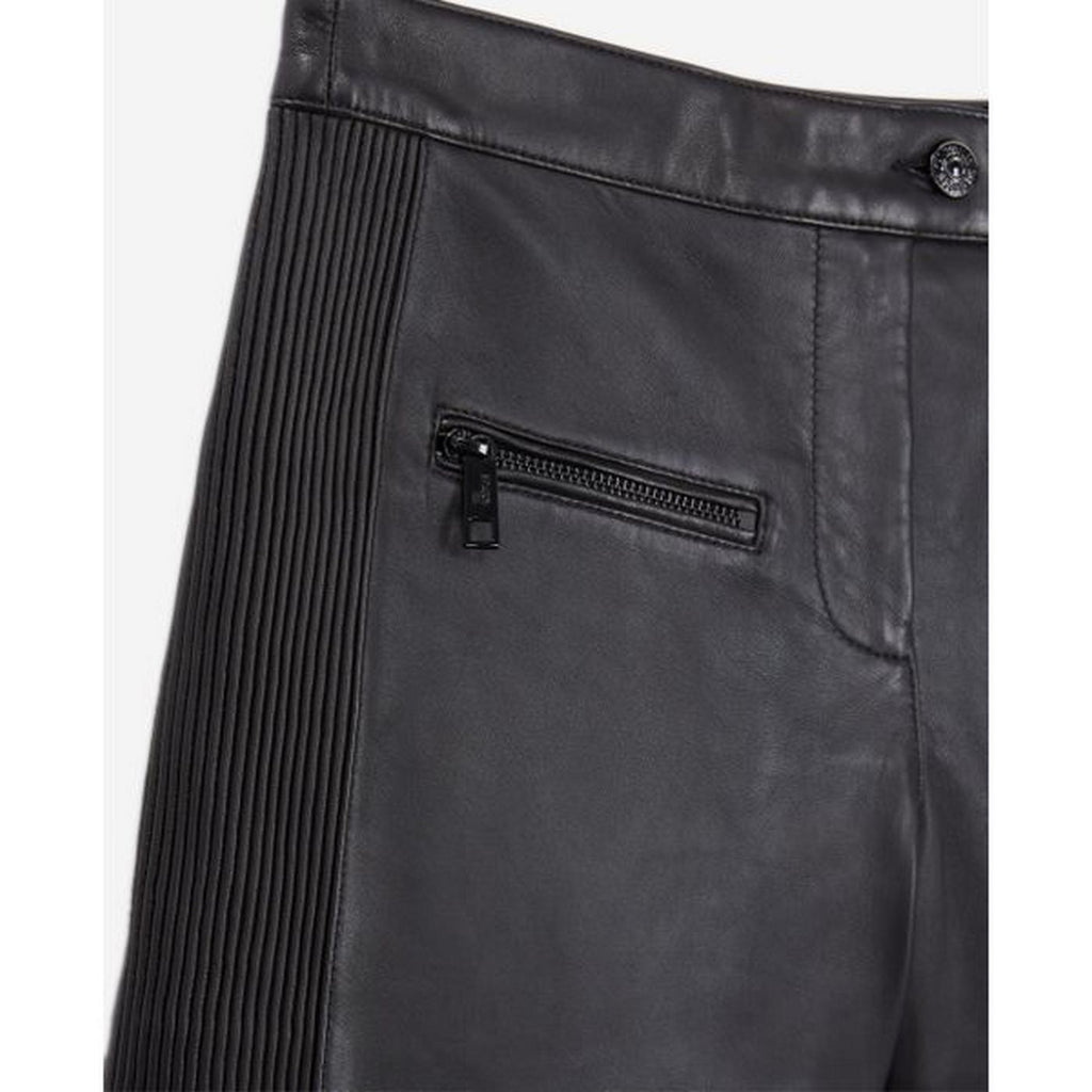 The Kooples - Short En Cuir Biker - Femme