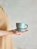 Brenta - Tasse Avec Soucoupe - Bleu - Grès