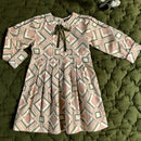 Robe Vintage tile print, collection Bonjour "Au bonheur des Dames" - Sélection Bonjour à retrouver sur amaetc.com, concept store eco friendly pour enfants