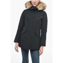 Fur-Trimmed Hood Valentine Slim Fit Down Jacket