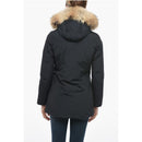 Fur-Trimmed Hood Valentine Slim Fit Down Jacket