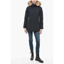 Fur-Trimmed Hood Valentine Slim Fit Down Jacket