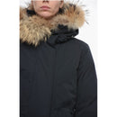 Fur-Trimmed Military Padded Parka