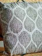 Cergy - Set of 4 Cushions - Brown - Cotton