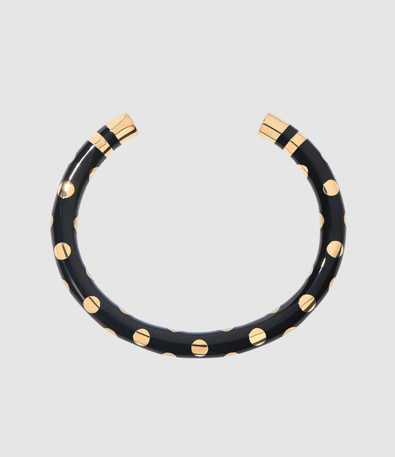 Aurelie Bidermann - Jonc Positano Clous Noir - Femme