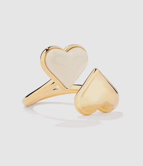 Aurelie Bidermann - Bague Bluffy Cœur Ivoire - Femme