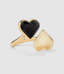 Aurelie Bidermann - Bague Bluffy Cœur Noir - Femme