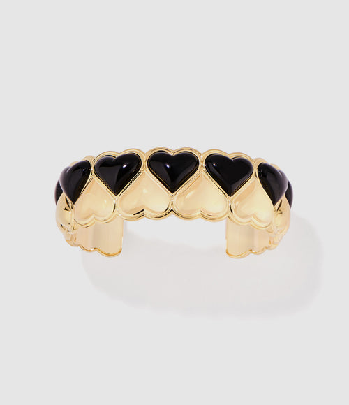 Aurelie Bidermann - Jonc Bluffy Cœur Noir - Femme