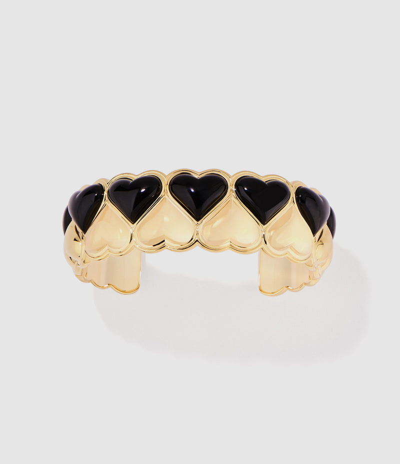 Aurelie Bidermann - Jonc Bluffy Cœur Noir - Femme