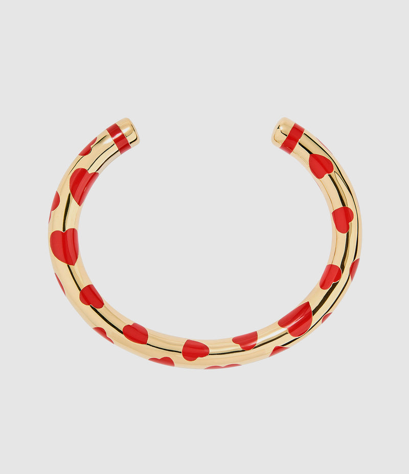 Aurelie Bidermann - Jonc Positano Cœur Corail - Femme