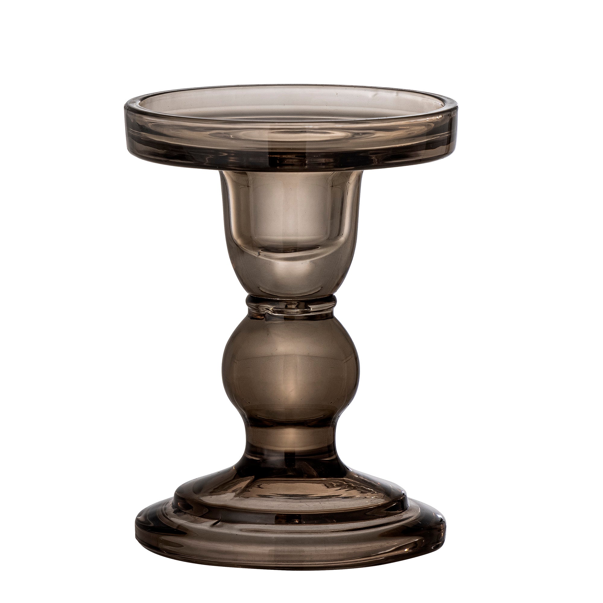 Joslyn - Set of 12 Candle Holders - Grey - Glass