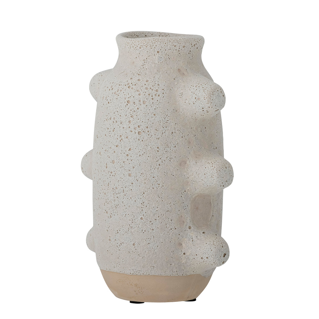 Birka - Jarrón Decorativo - Blanco - Cerámica