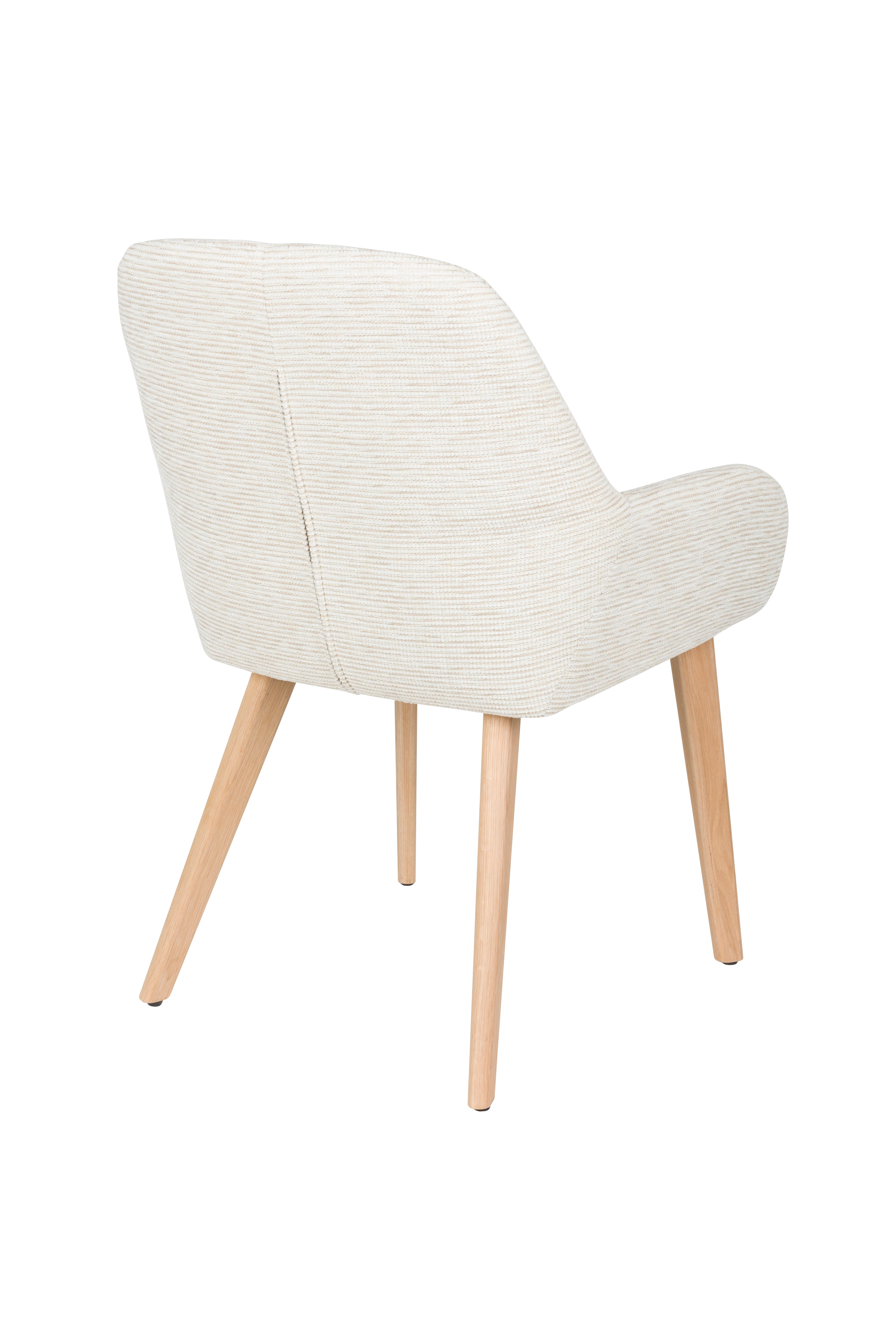 Loua - Dining Chair - Polyester - Off-White/Off-White