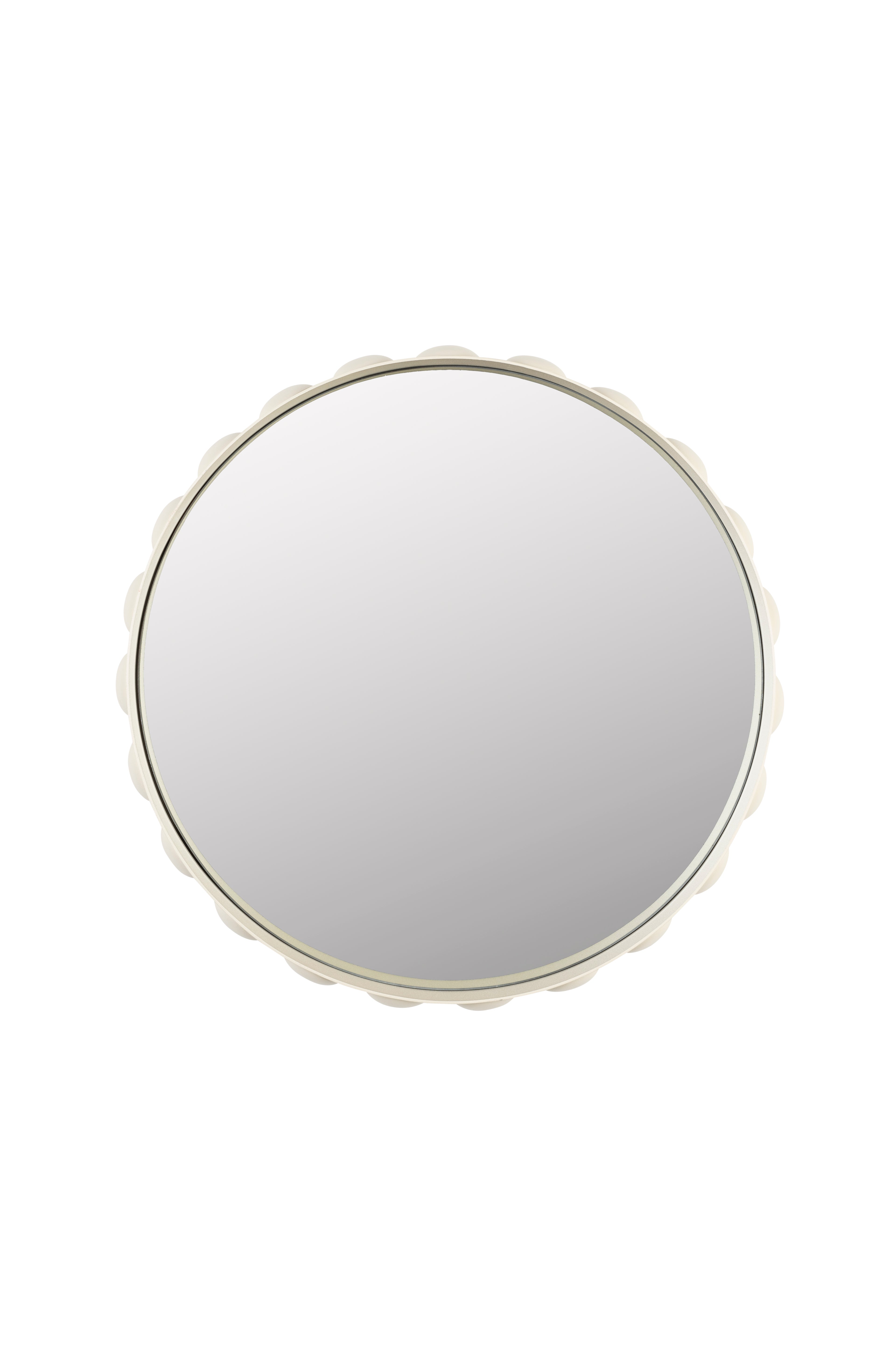 Bubbles - Mirror - Iron - Beige