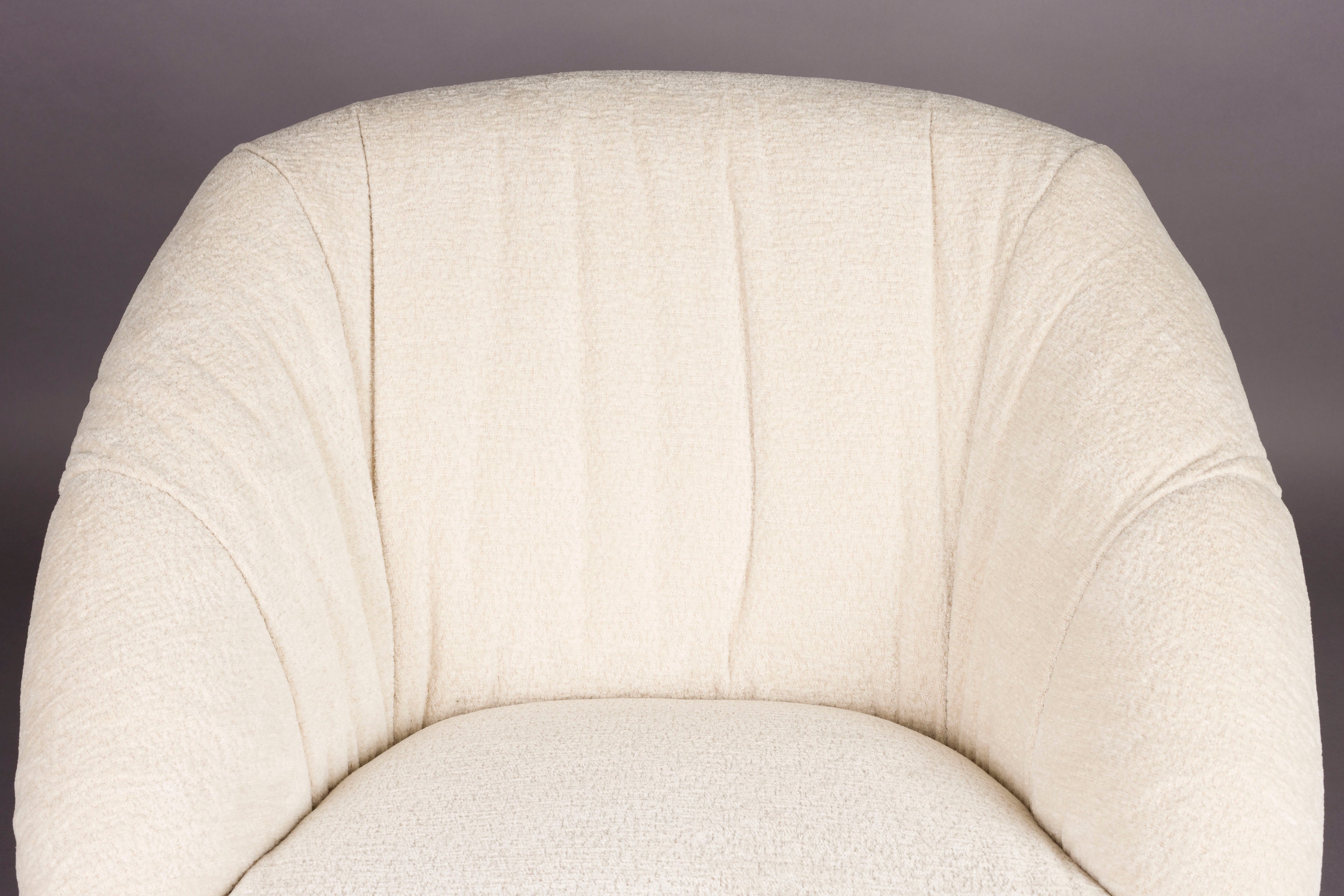 Emilius - Lounge Armchair - Fabric - Beige