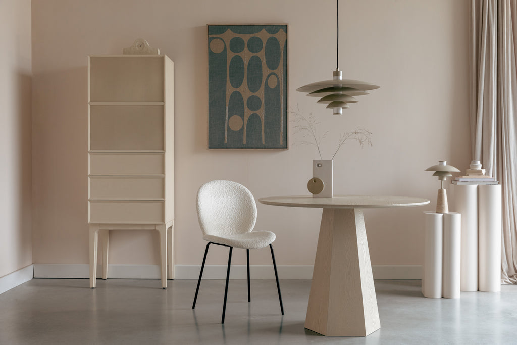 June 1 Door 3 Drawers - Wardrobe - Solid Oak - Beige