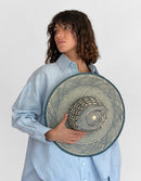 Sombrero de Paja Gabby - Azul Marino Natural