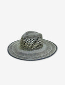 Sombrero de Paja Gabby - Azul Marino Natural