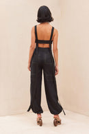 Top de crochet Gabi - Negro