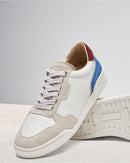 Gabriel Sneakers Mujer - Piel Y Ante Azul / Beige / Burdeos