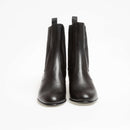 Bottines Gaia - Cuir De Veau Lisse - Noir