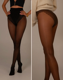 Collant Gainant Bikini - Pack De 2 - 40D - Noir/Marron